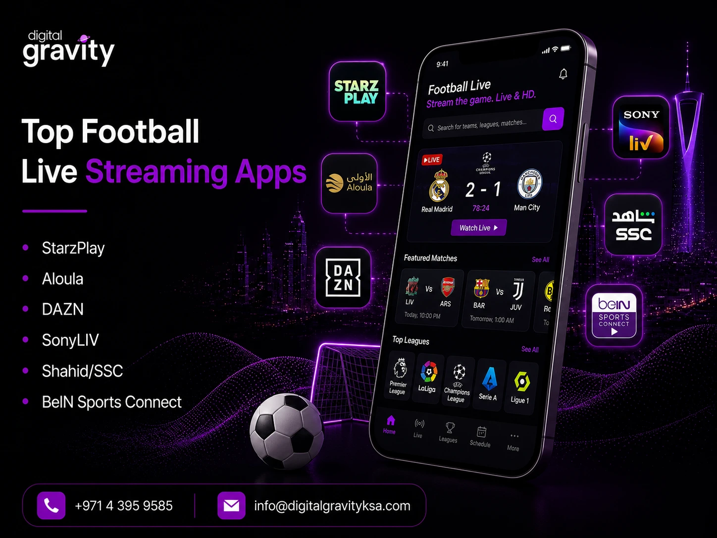 Live footaball streaming apps 2026
